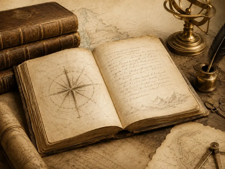 Open manuscript and old books representing the PFAtlas framework